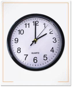 Jam Dinding Plastik, Diameter 30cm, Warna Ring Sesuai Permintaan