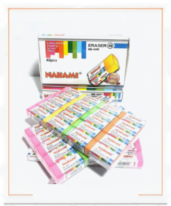 Penghapus Pensil Eraser Nakami - Warna 20pcs